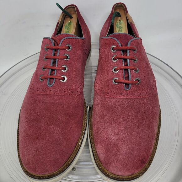 Lacoste Sherbrooke Golf 4 SRM Red Suede Oxford Brogue Mens 10.5 Casual Shoes 99% main image 5